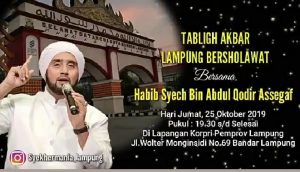 Habib Syeikh, Lampung Bersholawat di Lapangan Korpri
