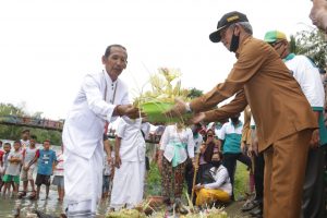 Hadapi Musim Tanam, Petani di Pringsewu Gelar Ritual Mapak Tuyo