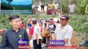 Pekon Suka jadi Air Hitam Lampung Barat Lakukan Pemeliharaan Jalan Melalui Swadaya