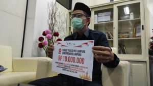 Sisihkan gaji, Fraksi PKS Lampung Donasi Untuk Negeri