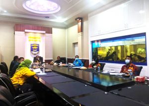 Walikota Metro Pimpin Rapat Koordinasi Pemkot Metro Digelar Virtual
