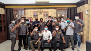 Ketua DPRD Kota Metro Tondi MG Nasution Audensi dengan SMSI