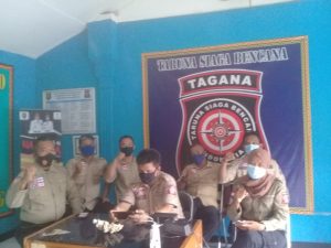 Tagana Lampung Ikuti Webinar Acara Puncak Peringatan HUT Tagana Indonesia ke-17