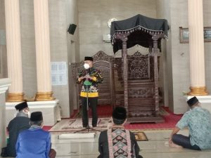 Wakil Walikota Metro Qomaru Zaman Isi Kuliah Shubuh dan Zhuhur di Masjid Agung Taqwa, Hari ketiga Ramadan