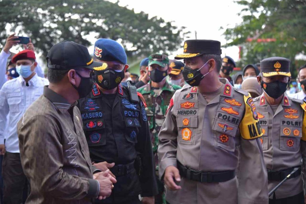 Ketua DPRD Lampung Mingrum Gumay Bacakan Amanat Kapolri dalam Apel Gelar Pasukan Operasi Ketupat Krakatau 2021