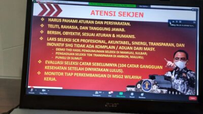 21 Juli 2021 Batas Waktu Pendaftaran Seleksi CPNS Kemenkumham, Kanwil Jabar Ikuti Rapat Virtual Persiapan Verifikasi Dokumen Unggah