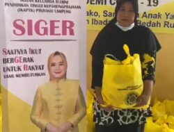 Kolaborasi dengan TP PKK, IKAPTK Lampung Bagikan Sembako di Kota Metro dan Lampung Timur, Terapkan Protokol Kesehatan
