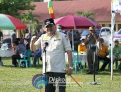 Bupati Lampung Tengah Mengukuhkan 405 Linmas