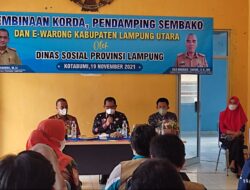 Tetap Patuhi Prokes Cegah Penyebaran Covid-19, Dinsos Lampung Lakukan Pembinaan Korda, Pendamping, dan E-Warong di Lampung Utara