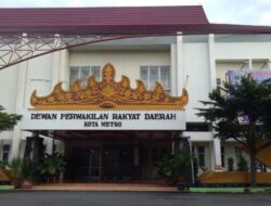 Besok DPRD Kota Metro Paripurna Pelantikan Wakil Ketua I