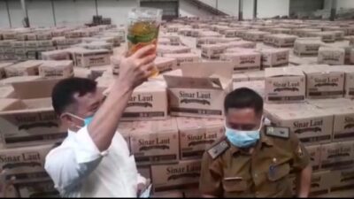 Satgas Pangan Ditreskrimsus Polda Lampung Temukan Ratusan Ribu Liter Minyak Goreng Tersimpan di Gudang Wilayah Panjang