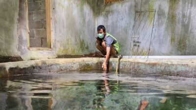 Pabrik AQUA Tanggamus Mengalirkan Air Bersih Kepada Masyarakat Pekon Teba Tanggamus Lampung