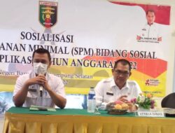 Sosialisasi SPM Bidang Sosial, Kadis Sosial Lampung Aswarodi Minta Tingkatkan Sinergi Dinsos Kabupaten Kota
