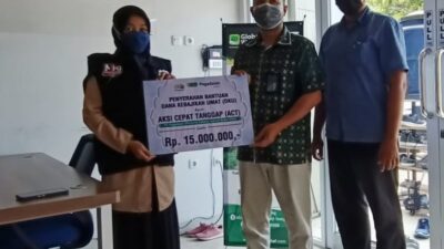 Pegadaian Syariah Raden Intan Lampung Salurkan DKU  R untuk Program Ramadan ACT