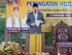 Pemerintah Kabupaten Lampung Tengah Menggelar Pengajian Akbar Dalam Rangka Peringatan Nuzulul Qur’an 17 Ramadhan 1443 H