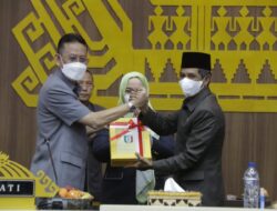 DPRD Pringsewu Rapat Paripurna Penyampaian Raperda Tentang Pertanggungjawaban Pelaksanaan APBD Kabupaten Pringsewu 2021