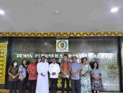 Pengurus Lembaga Pembinaan dan Pengembangan Pesta Paduan Suara Gerejani Katolik Daerah (LP3KD) Lampung yang Dipimpin Hartarto Lojaya, Audiensi dengan Ketua DPRD Lampung Mingrum Gumay