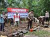 Kapolres Lampung Selatan AKBP Edwin mulai pembangunan rumah untuk Nenek Nurhasanah