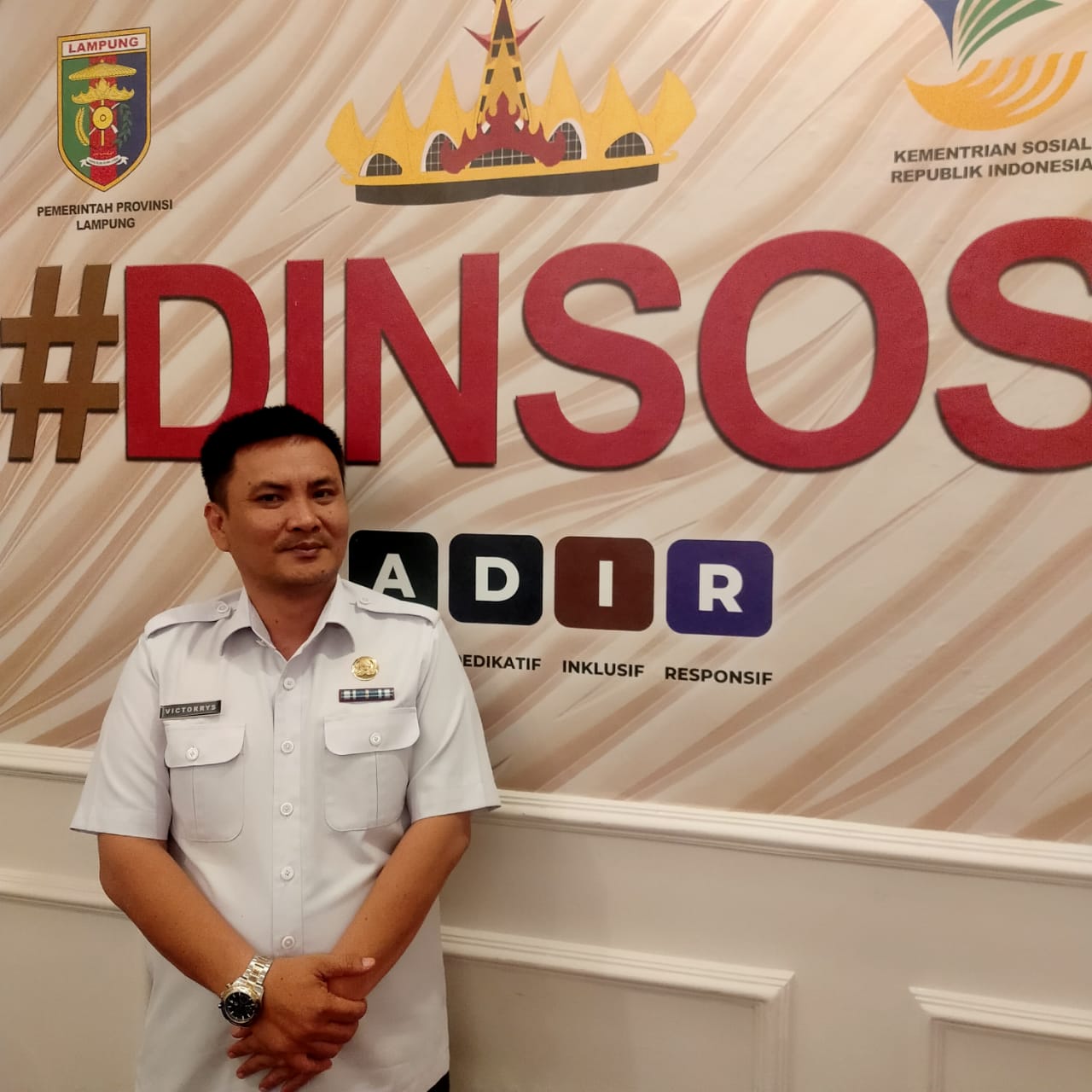 Kepala Bidang Penanganan Fakir Miskin (PFM) Ahmad Victorrys Putranegara, S.I.Kom., M.IP,