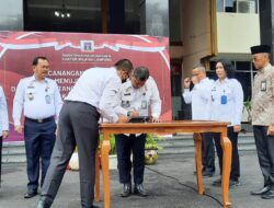 Kemenkumham Lampung Laksanakan Kegiatan Pencanangan Pembangunan Zona Integritas Menuju WBK/WBBM dan Penandatanganan Perjanjian Kinerja