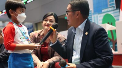 Siswa TK Jadi Tamu Pertama Pembukaan Kembali Main Hall BEI