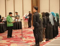 Unila Gelar Pelantikan Pengurus Satgas Pencegahan dan Penanganan Kekerasan Seksual