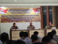 Polresta Bandar Lampung Gelar Lat Pra Ops Ketupat Krakatau-2023, Siap Amankan Lebaran