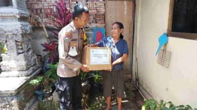 Sat Binmas Polresta Bandar Lampung Salurkan Paket Sembako