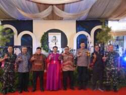 Polda Lampung Terjunkan Ratusan Personil amankan Perayaan keuskupan di gereja Ratu Damai