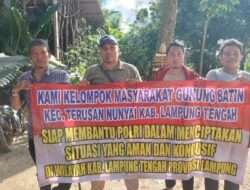 Silaturahmi Personil Dit Intelkam Polda Lampung Bersama Perwakilan Tokoh Masyarakat Kampung Gunung Batin