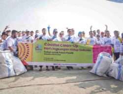 Peduli Lingkungan, Pertamina Berpatisipasi Pada Kegiatan Coastal Cleanup di Pulau Pasaran Lampung