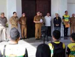 Sekdaprov Fahrizal Lepas Kontingen Kormi Lampung Ikuti Festival Olahraga Rekreasi Nasional VII di Jawa Barat
