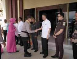 Ketua DPRD Pringsewu Suherman Sambut Kapolres Pringsewu yang Baru