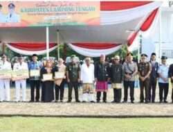Bupati Lamteng Musa Ahmad Jadi Inspektur Upacara HUT Kabupaten Lampung Tengah ke-77