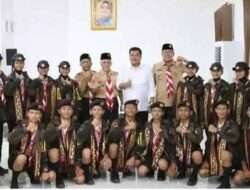 Bupati Lamteng Musa Ahmad Lepas Peserta Lomba Pramuka Tingkat V