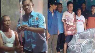 Pordam dan Tagana Lampung Serahkan Alat Bantu Disabilitas Untuk Warga Lampung Selatan
