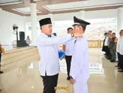 Bupati Pesawaran Lantik Pj. Kepala Desa Pujodadi