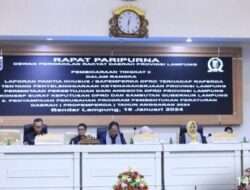 Sekdaprov Hadiri Paripurna DPRD Lampung, Pembicaraan Tingkat II