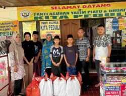 BPS Lampung Salurkan Paket Buka Puasa di Panti Asuhan Kita Peduli, dan Al Banat Bandar Lampung