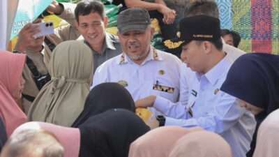 Pj. Bupati Pringsewu Tinjau Gerakan Pangan Murah