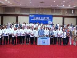 Asisten Pemerintahan dan Kesra Pringsewu Hadiri Rembuk Stunting Provinsi Lampung