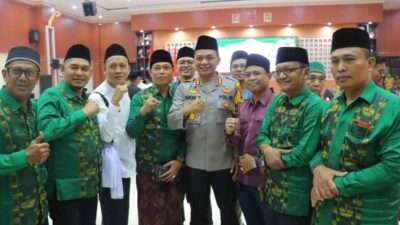 Kapolresta Bandar Lampung Kombes Pol Abdul Waras, S.I.K menghadiri kegiatan halal bihalal PCNU Kota Bandar Lampung