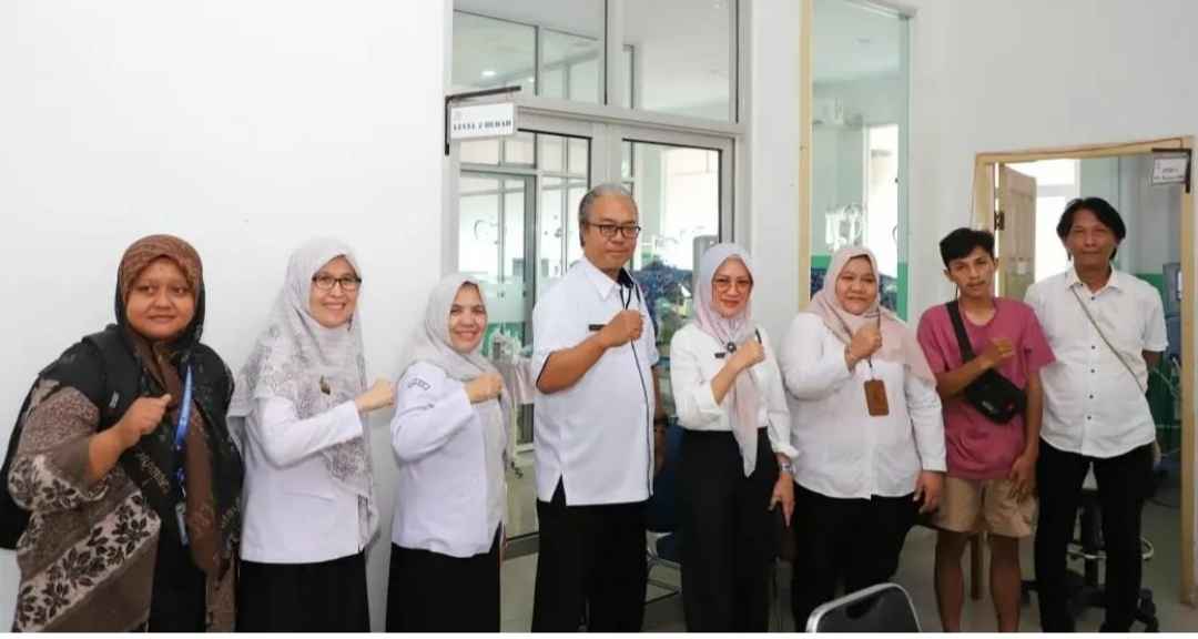 Kunjungan Kemensos RI dan Dinsos Lampung ke RSUD Abdul Moeloek Lihat Bayi Kembar Siam