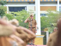 Pj. Bupati Marindo Kurniawan Apel Perdana di Lapangan Pemkab Pringsewu