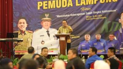 Gubernur Arinal Hadiri Silaturahmi Pemuda Lampung yang Digelar DPD KNPI Lampung, Usung Tema “Menyatukan Keberagaman dalam Bingkai Kebhinekaan
