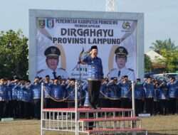 Pemkab Pringsewu Gelar Upacara HUT Ke-60 Provinsi Lampung