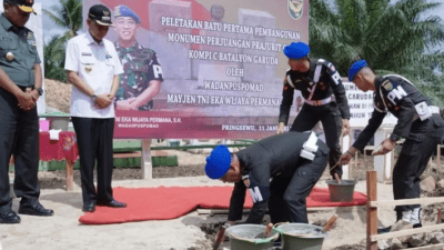 Puspomad Bangun Monumen Perjuangan Polisi Militer di Pringsewu