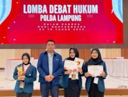Mahasiswi FH Raih Juara Pertama Debat Hukum se-Lampung