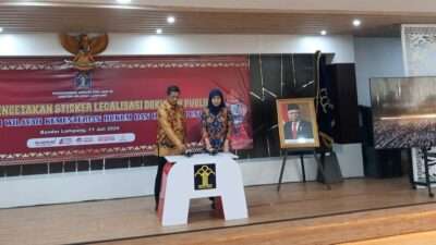Kemenkumham Lampung Gelar Peluncuran Pencetakan Sticker Legalisasi Dokumen Publik