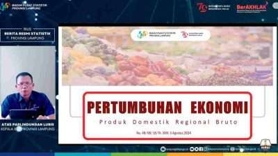 BPS Mencatat Perkonomian Provinsi Lampung Tumbuh sebesar 4,80 Persen